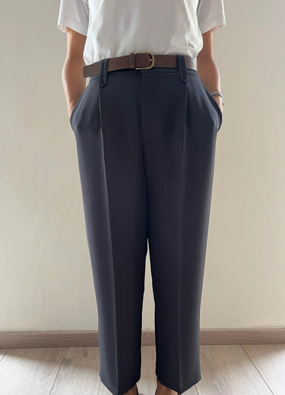 Pantalone con pence e cinta - ai26-4086camp - TENSIONE IN