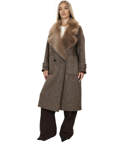 Manteau en mélange de laine - tac0025 - ViCOLO