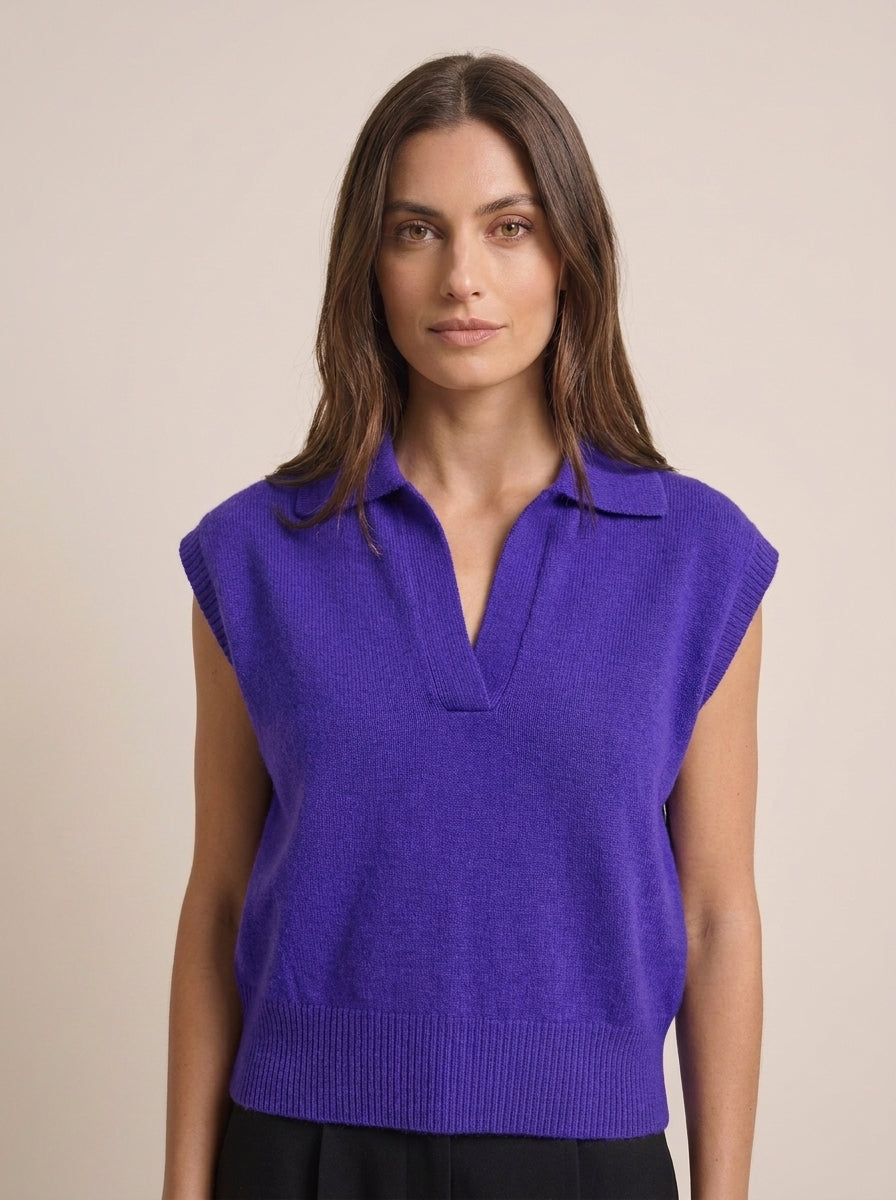 Maglia senza maniche con colletto  - i26/wl7087 - MOTEL