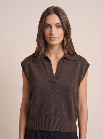 Maglia senza maniche con colletto  - i26/wl7087 - MOTEL