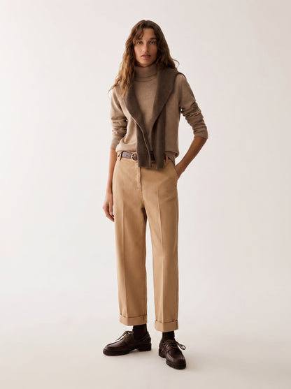 Cotton sateen trousers - PENNYBLACK