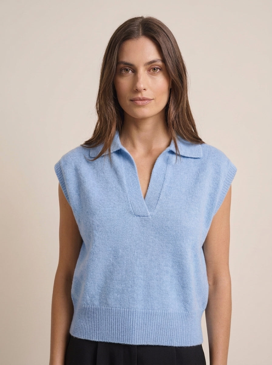 Maglia senza maniche con colletto  - i26/wl7087 - MOTEL
