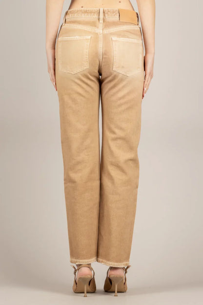 Jeans ZOE raccourci à boutons bijoux – ViCOLO