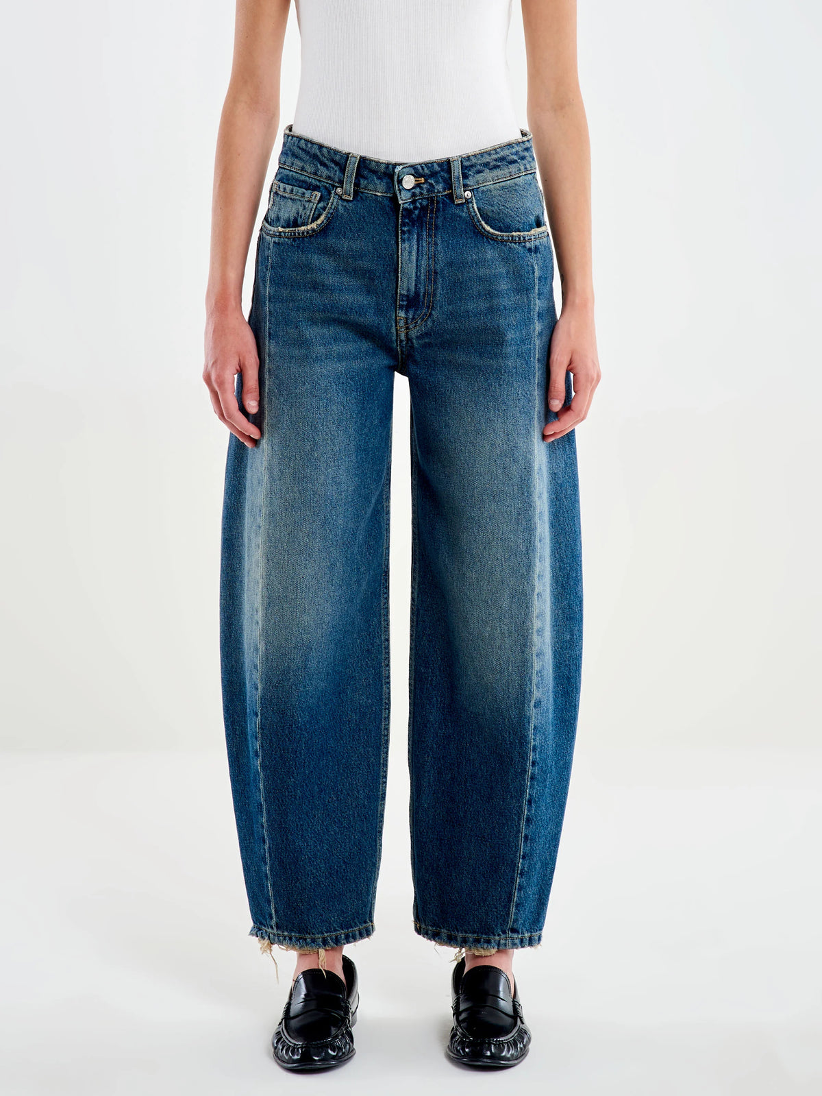 Jeans Chiara Barrel Azul Vintage - DAC5070 - ViCOLO