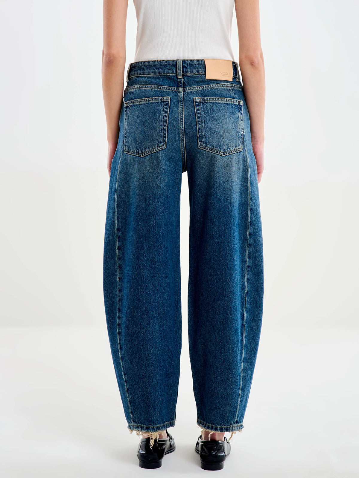 Jeans Chiara Barrel Azul Vintage - DAC5070 - ViCOLO