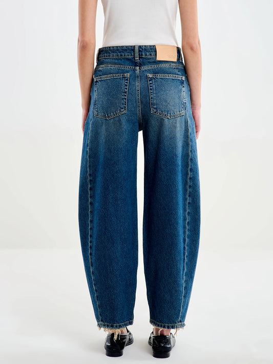 Jeans Chiara Barrel Blu Vintage - DAC5070 - ViCOLO