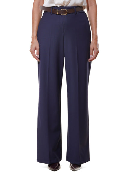 Pantalon palazzo en mélange de laine - 27P5538 - MOTEL