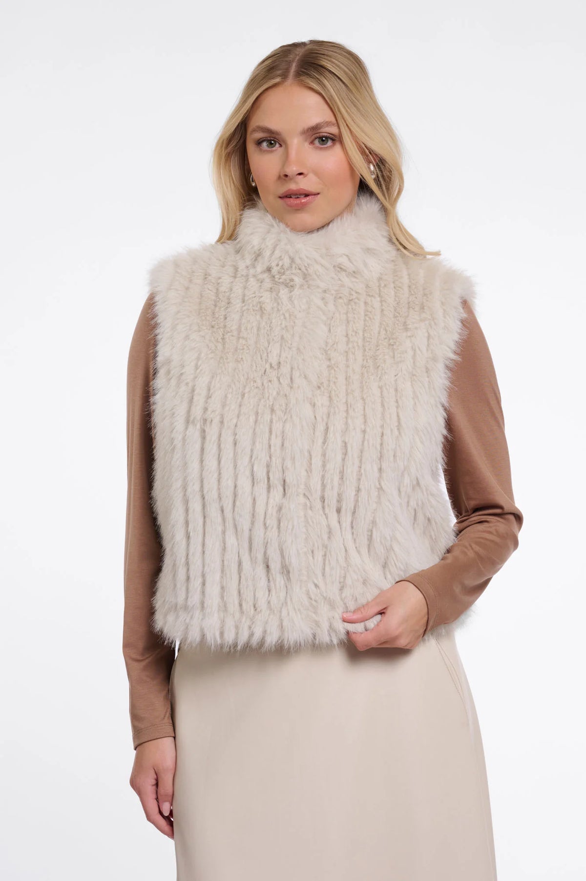Gilet in pelliccia sintetica - dava - RINO & PELLE