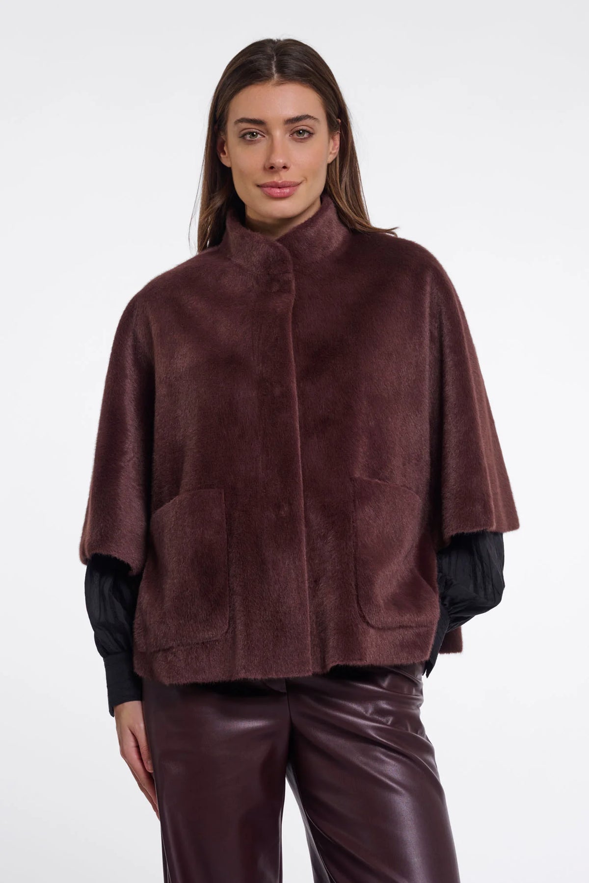 Cape en fausse fourrure - dewi - RINO & PELLE
