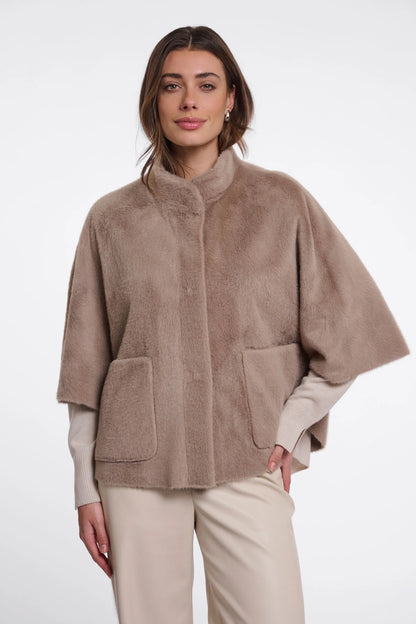 Cape en fausse fourrure - dewi - RINO & PELLE