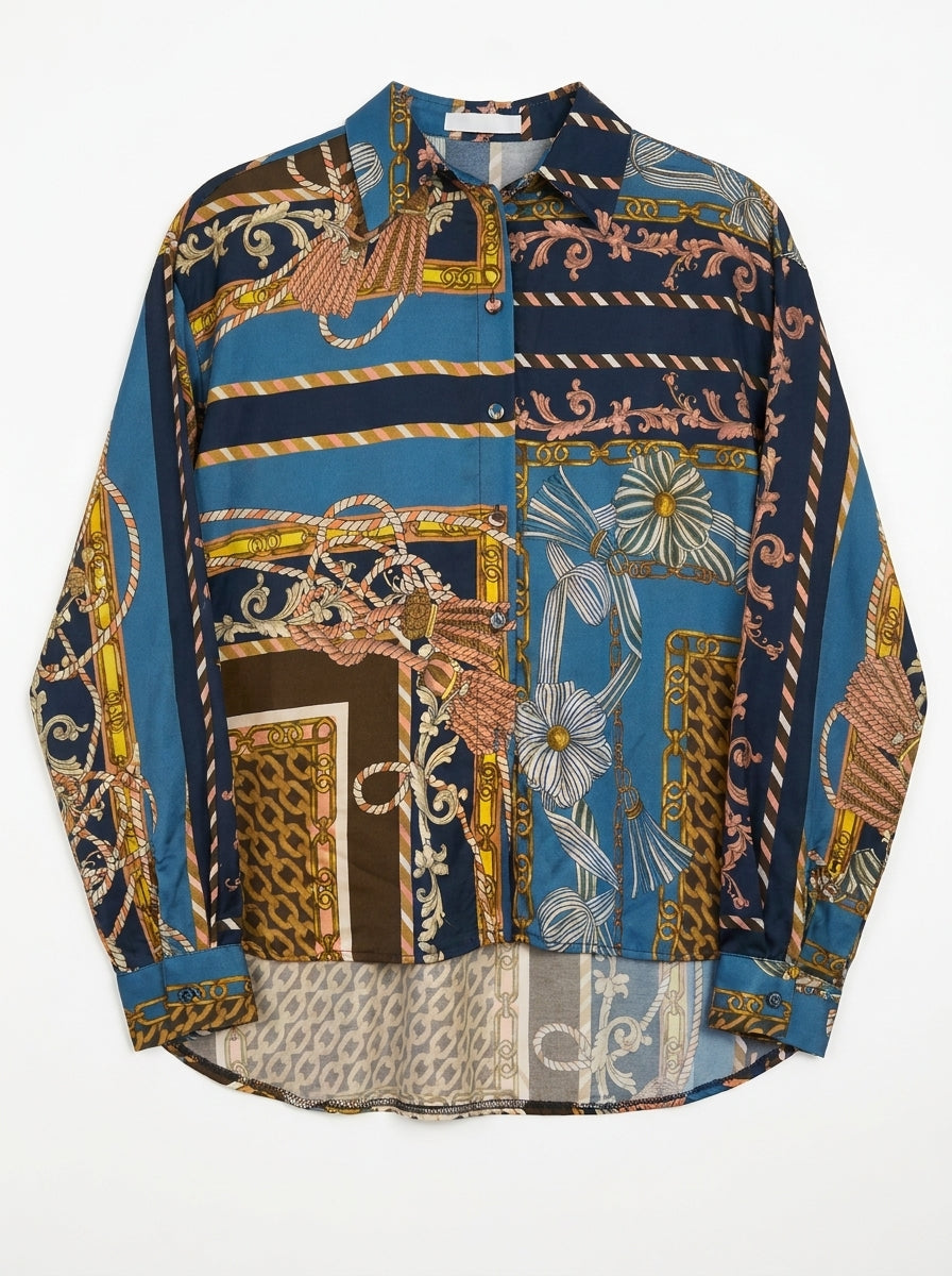 Camicia a fantasia in viscosa - W26C415 - MOTEL