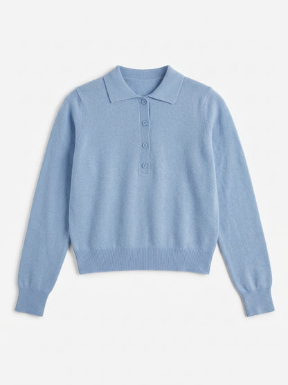 Pure wool sweater with Polo collar and buttons - 26/wl1028 - MOTEL
