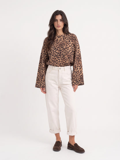 Maglia manica campana animalier - fw260042 - TENSIONE IN