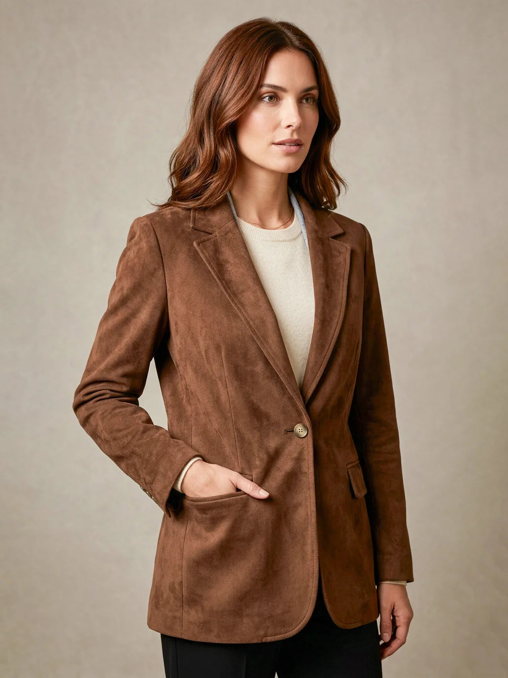 Faux suede jacket - MOTEL - 26b3864