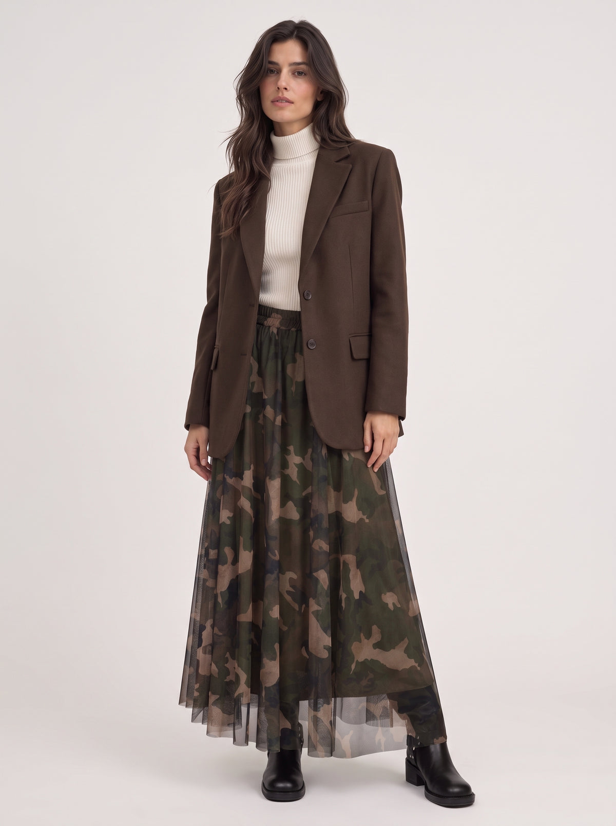 Tüllrock mit Camouflage-Muster - n50490at - TENSIONE IN