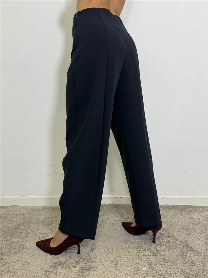 Pantalon carotte à ceintures en relief - W40S0320 - SOUVENIR