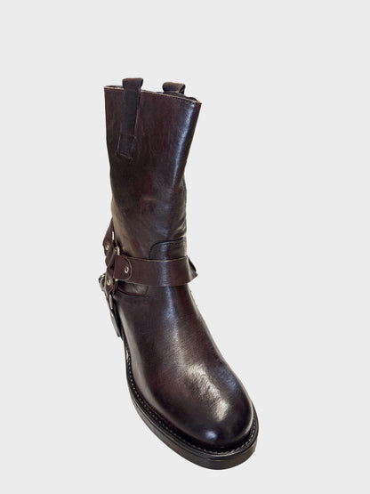 Lederstiefeletten im Biker-Stil - icmia142 - OVYE'
