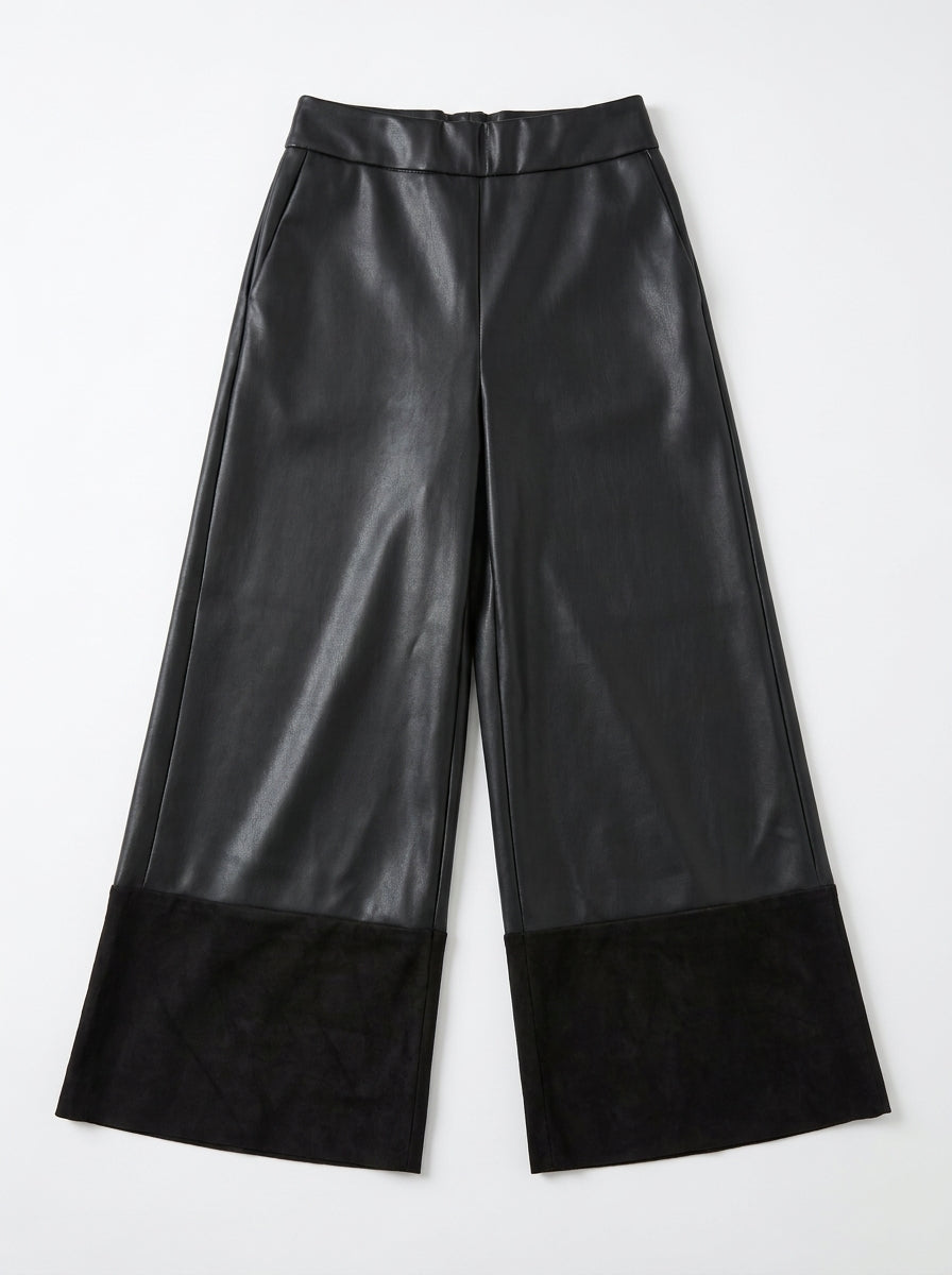 Pantalone ampio in ecopelle con elastico in vita - PDMVOAAA - DIXIE