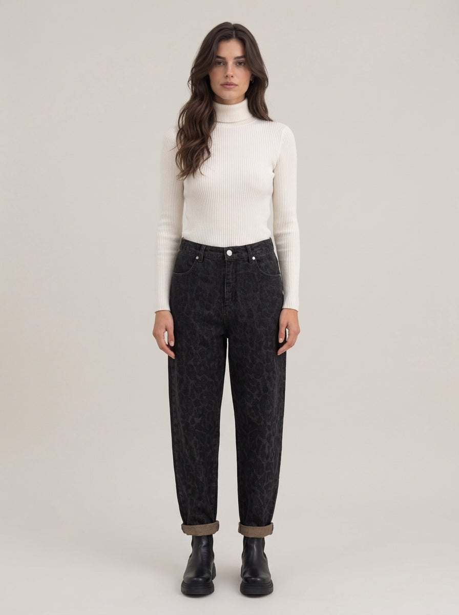 Jeans maculato - a26fj220 -  LE STREGHE