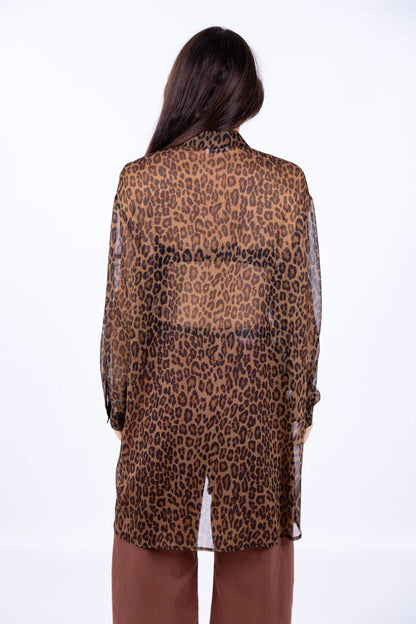 Camicia Over Maculata - a26pl124 - LE STREGHE