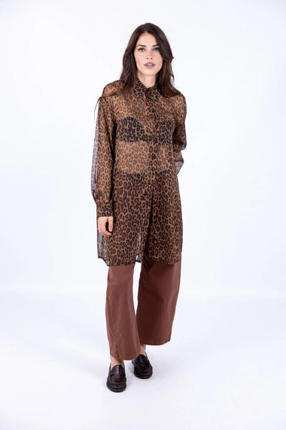 Camicia Over Maculata - a26pl124 - LE STREGHE