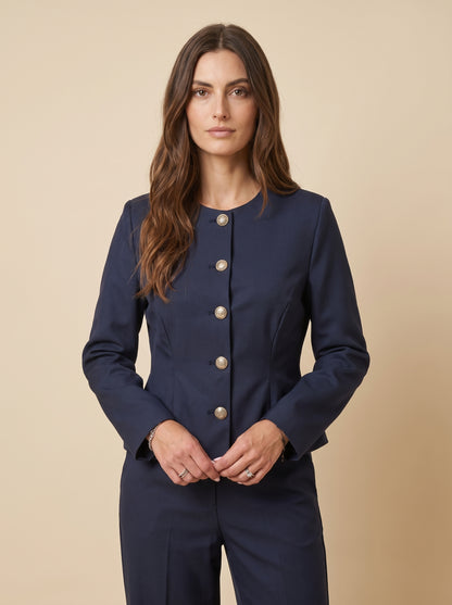 Giacca peplum con bottoni dorati - 27B5541 - MOTEL
