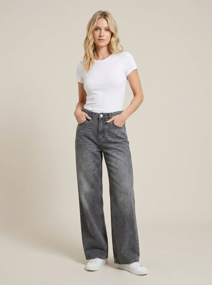 Denim-Jeanshose mit Kunstledertaschen - p367-j145-z158ca - TENSIONE IN