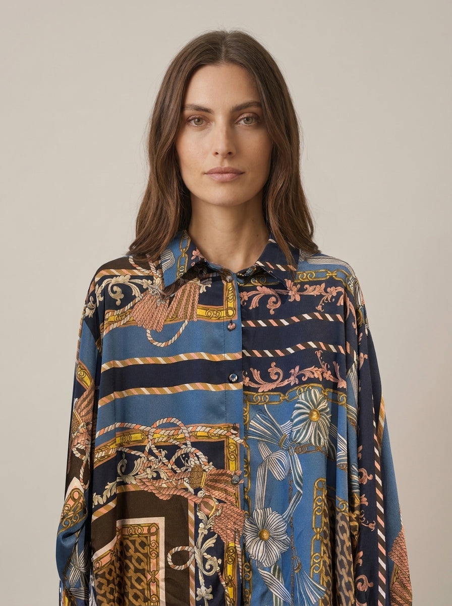 Camicia a fantasia in viscosa - W26C415 - MOTEL