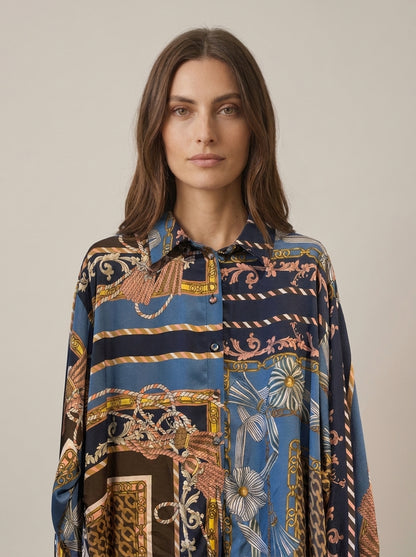Camicia a fantasia in viscosa - W26C415 - MOTEL