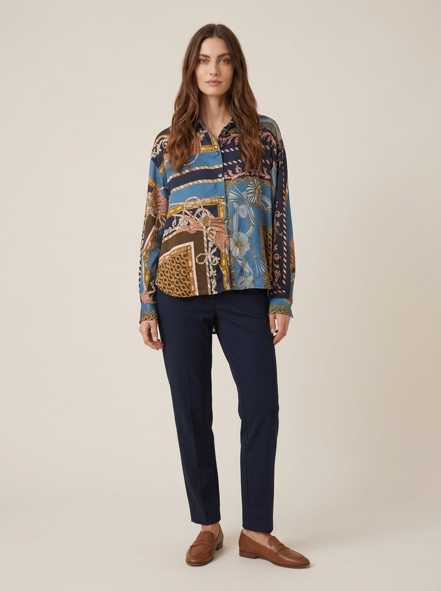 Camicia a fantasia in viscosa - W26C415 - MOTEL