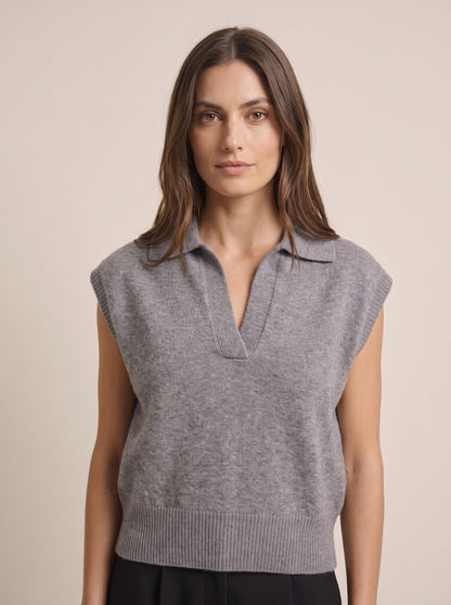 Maglia senza maniche con colletto  - i26/wl7087 - MOTEL