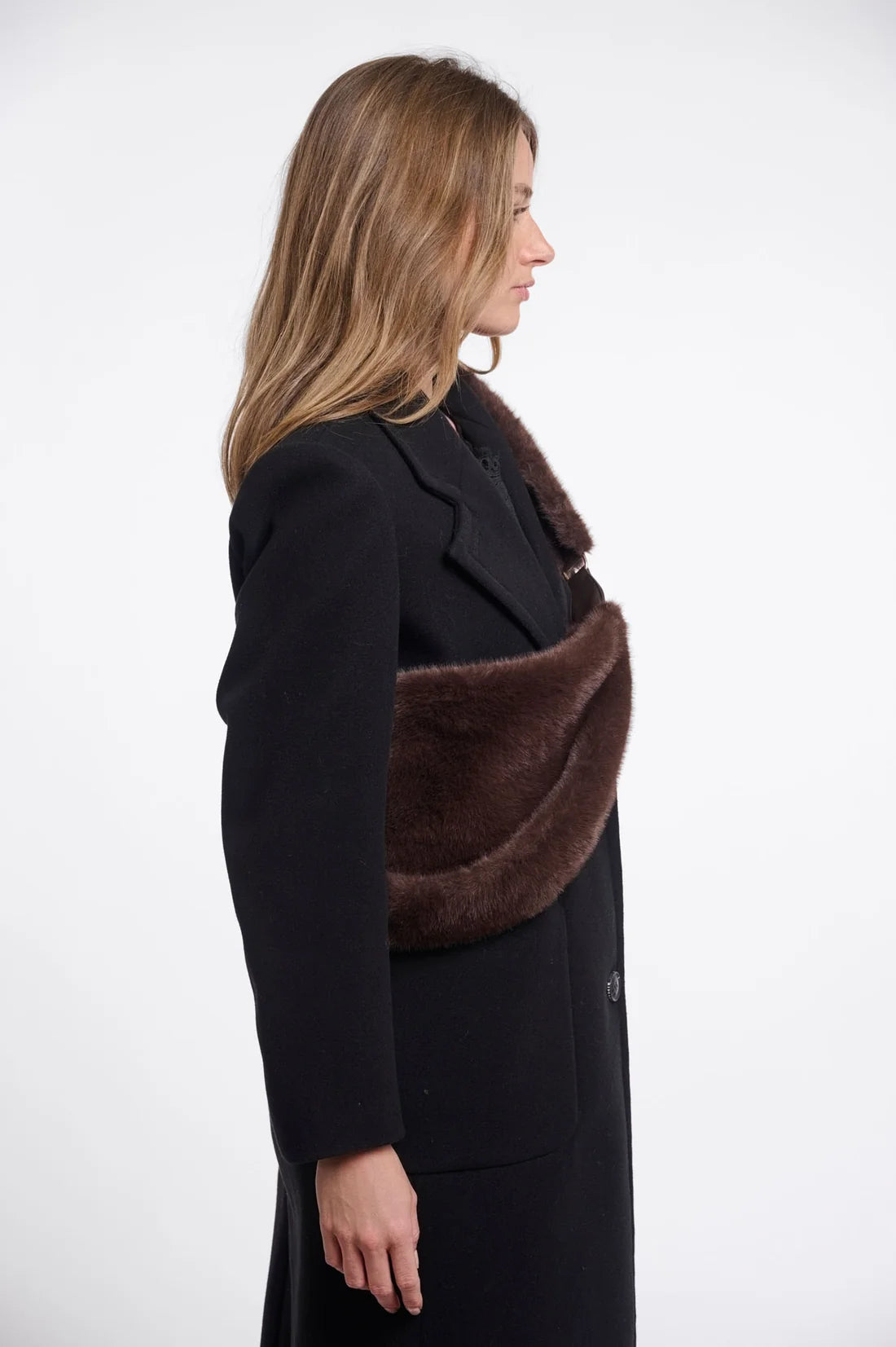 Faux fur crossbody bag - NAYLA - RINO & PELLE