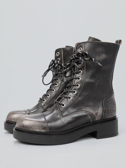 Anfibi in pelle - sm1249asp - OVYE'
