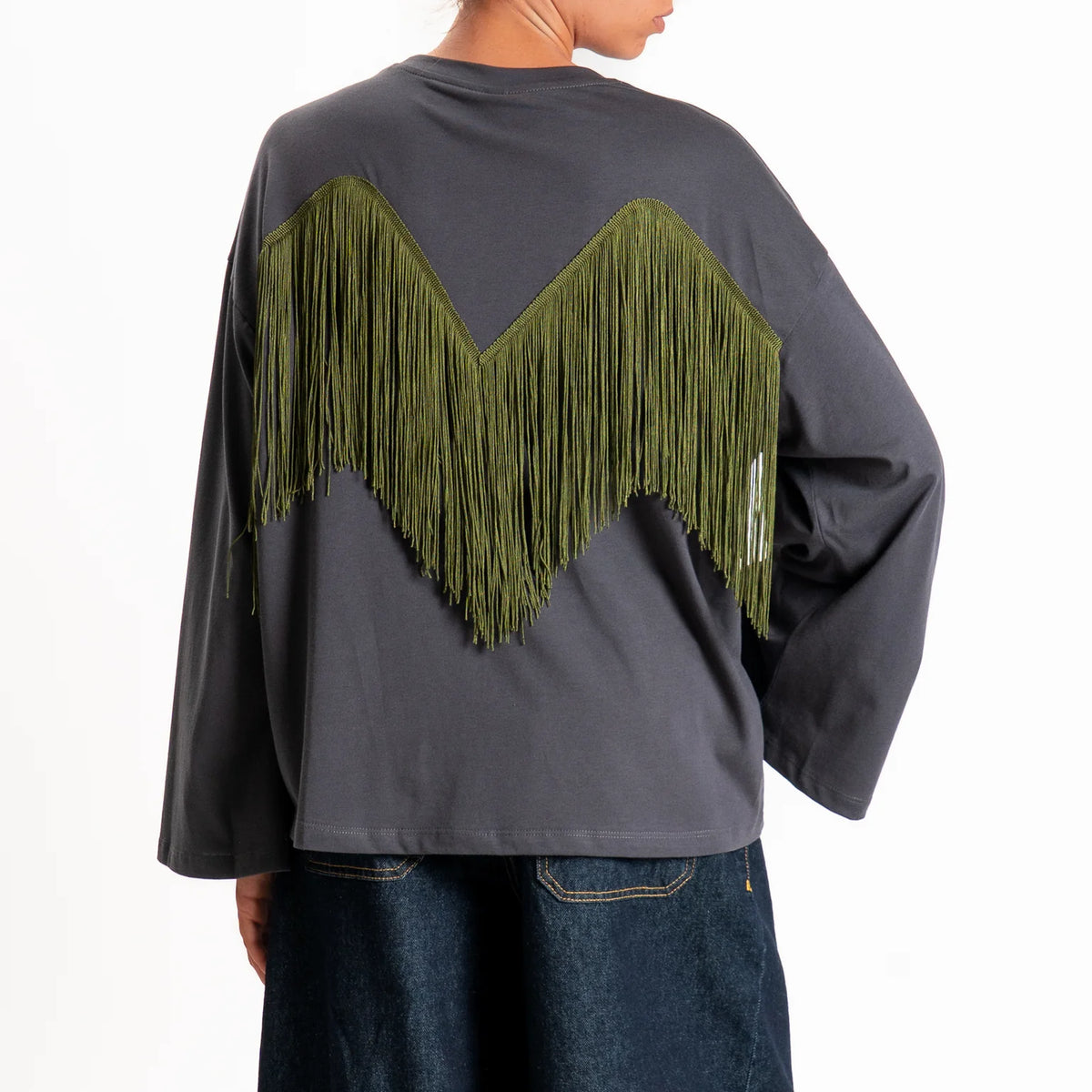 Fringed T-shirt - 27m6300 - TENSIONE IN