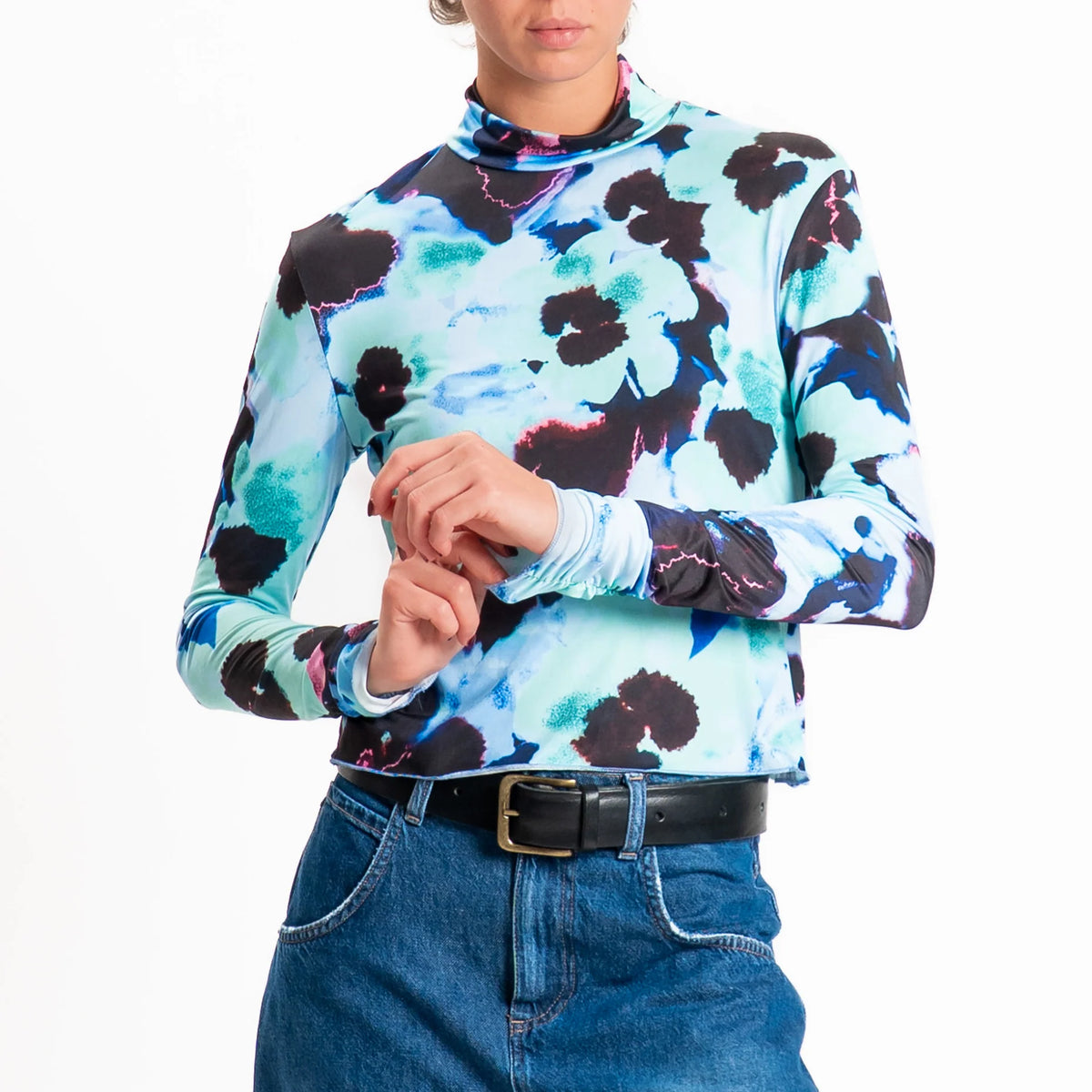 Maglia lupetto fantasia - fw260109 - TENSIONE IN