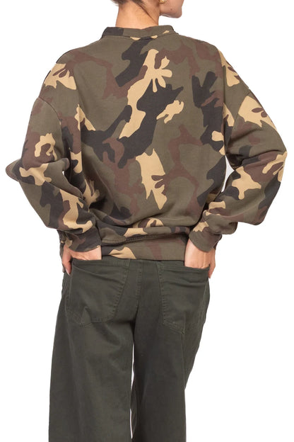 Sweat-shirt oversize camouflage - PU760 - TENSIONE IN