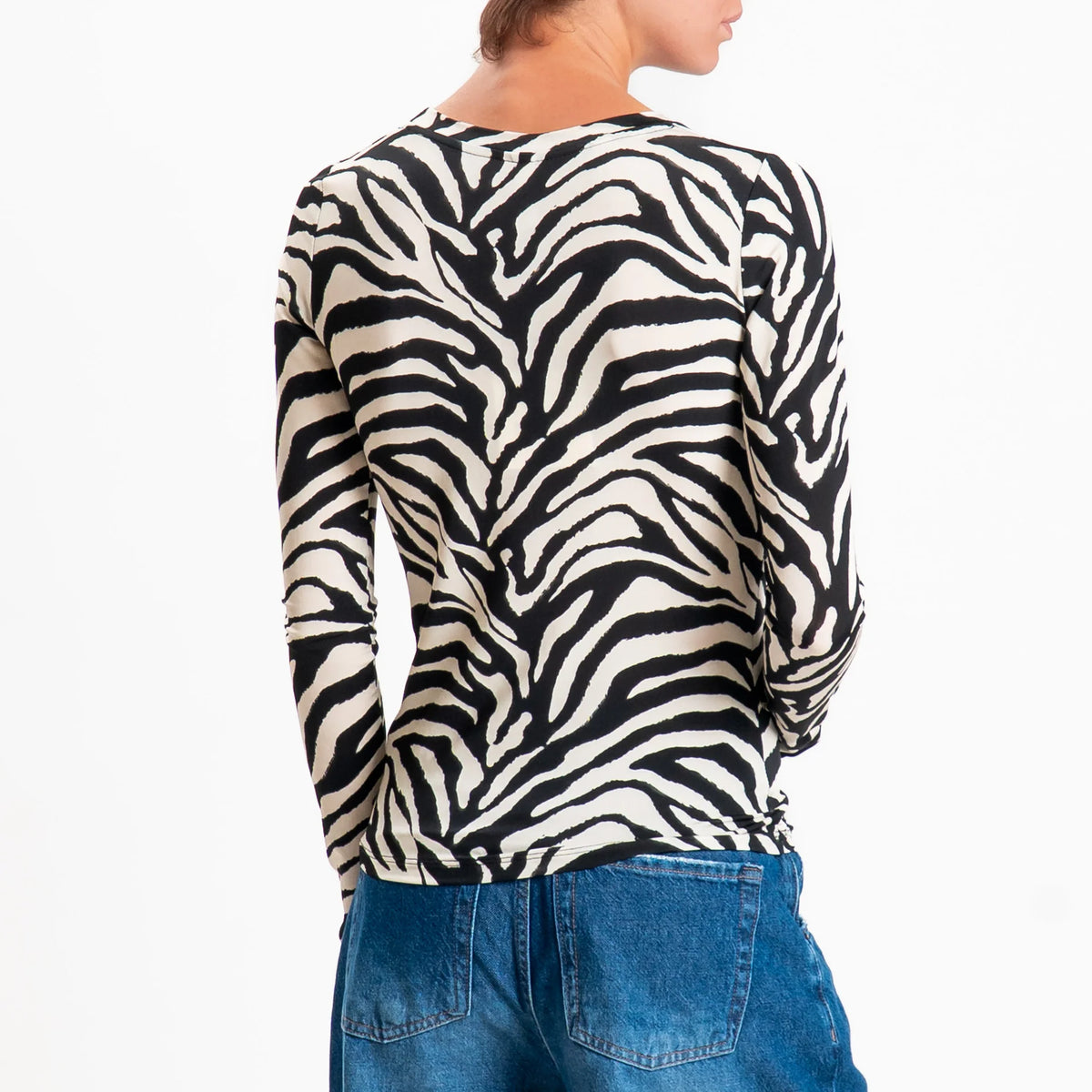 Maglia fantasia a manica lunga  - 40644 - TENSIONE IN