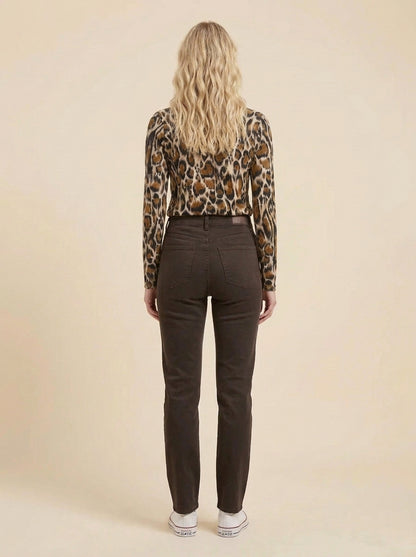 T-shirt a maniche lunghe con stampa animalier- tavv2gs - DIXIE