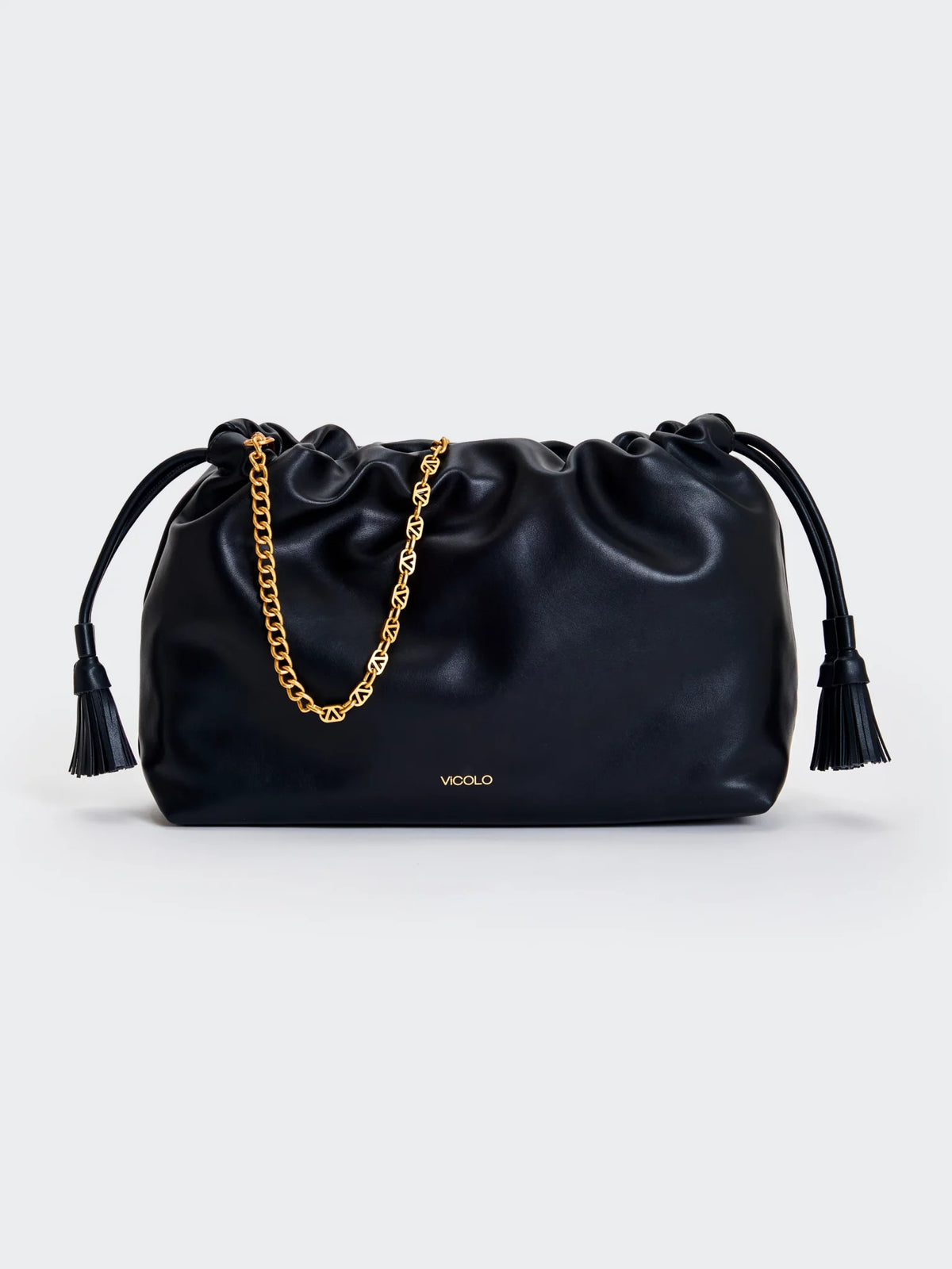 Tasselbag-Schultertasche aus Kunstleder - xab0034 - ViCOLO