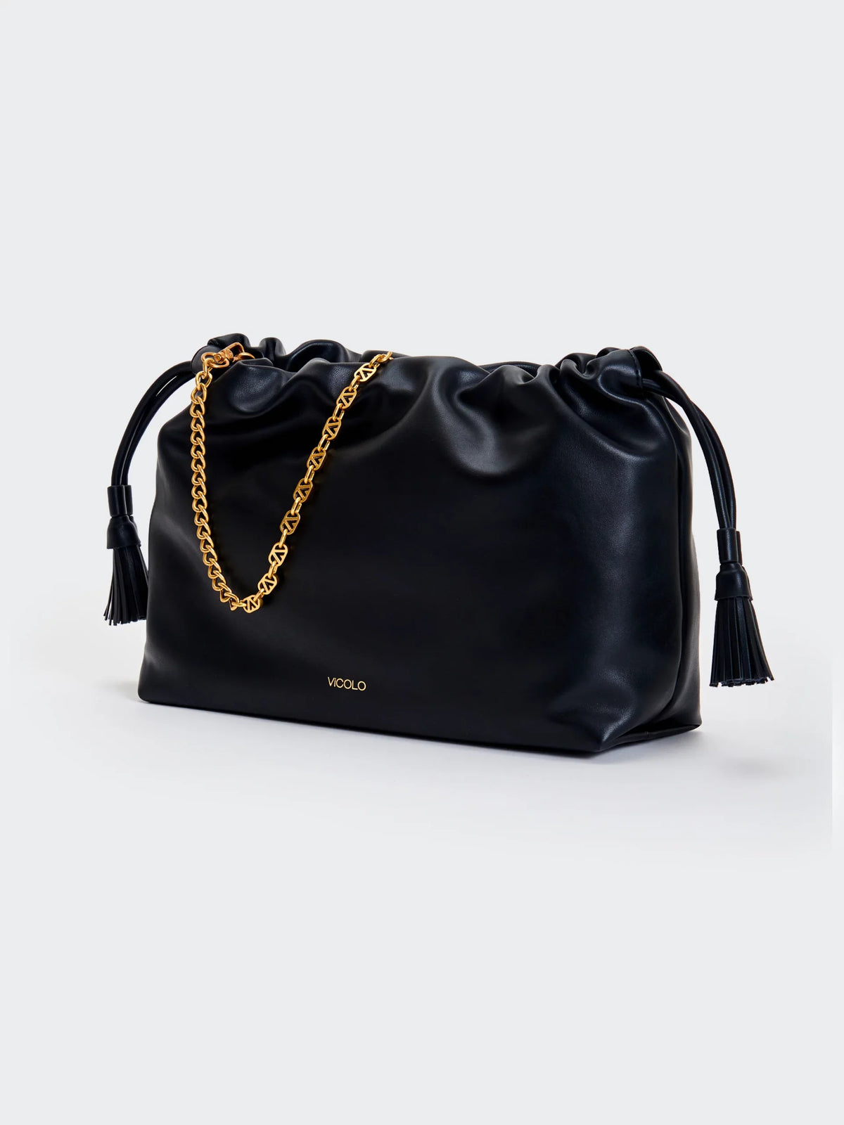Tasselbag-Schultertasche aus Kunstleder - xab0034 - ViCOLO