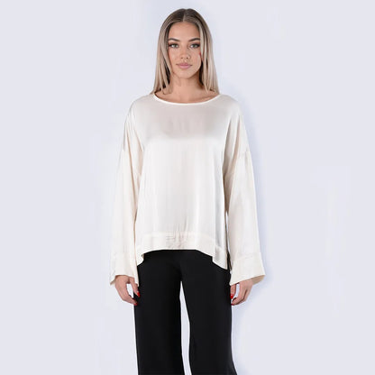 Blusa girocollo in viscosa - C822B22R-I26 - MOTEL