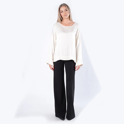 Blusa girocollo in viscosa - C822B22R-I26 - MOTEL