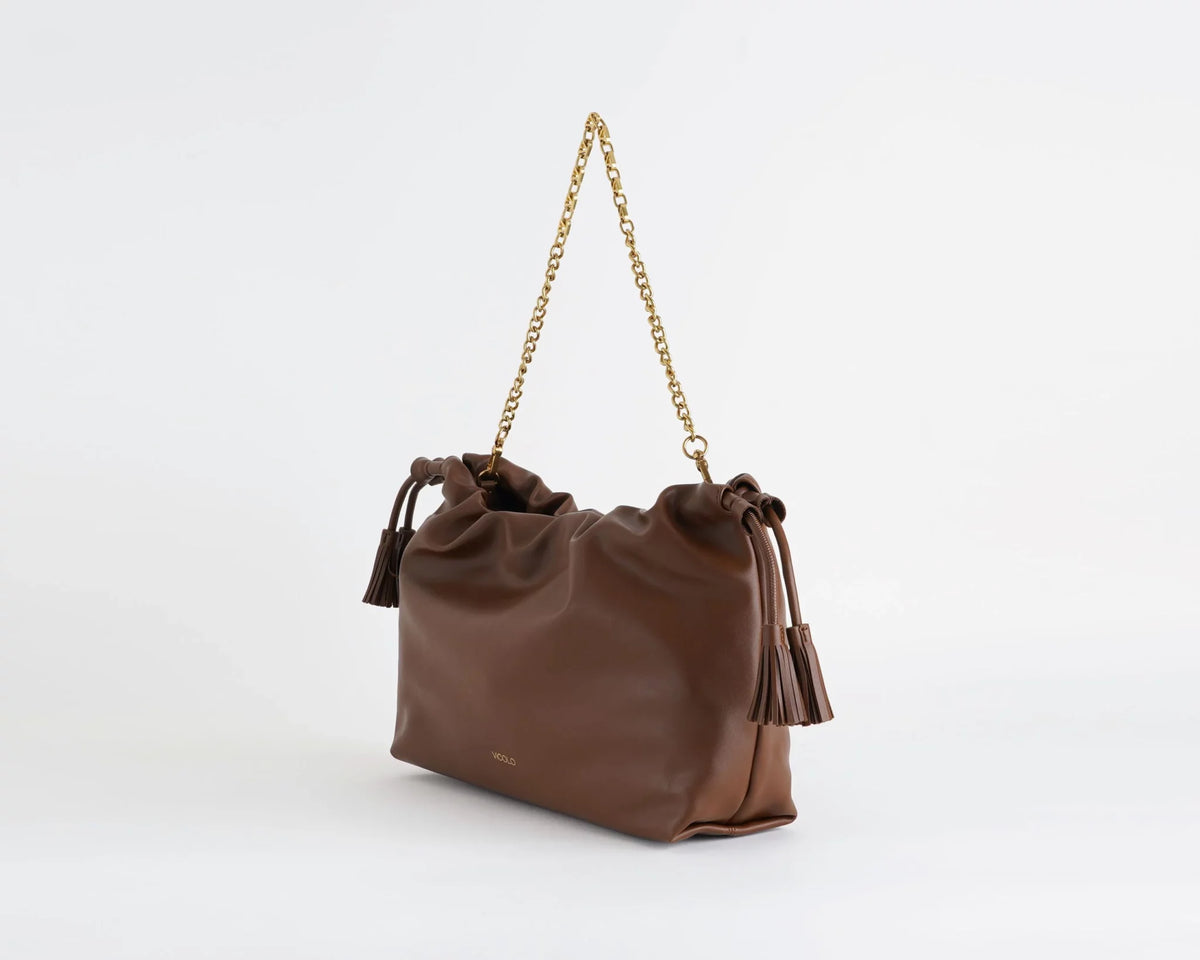 Tasselbag-Schultertasche aus Kunstleder - xab0034 - ViCOLO