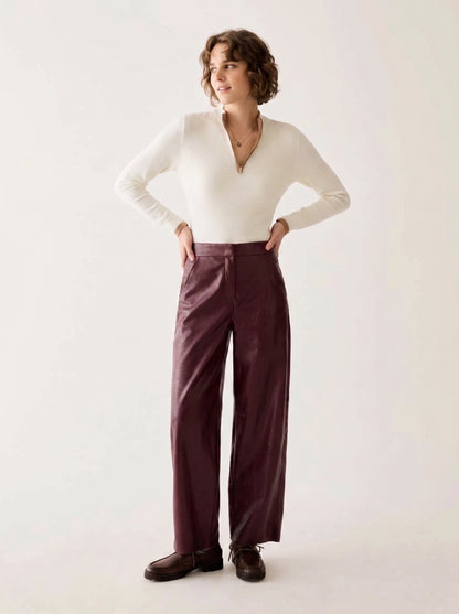 Pantaloni in jersey spalmato - PENNYBLACK