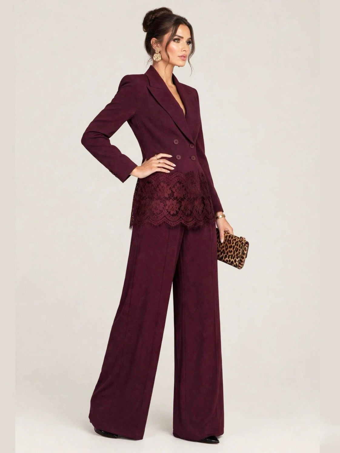 Spencer jacket with lace - A26ES614 - LE STREGHE