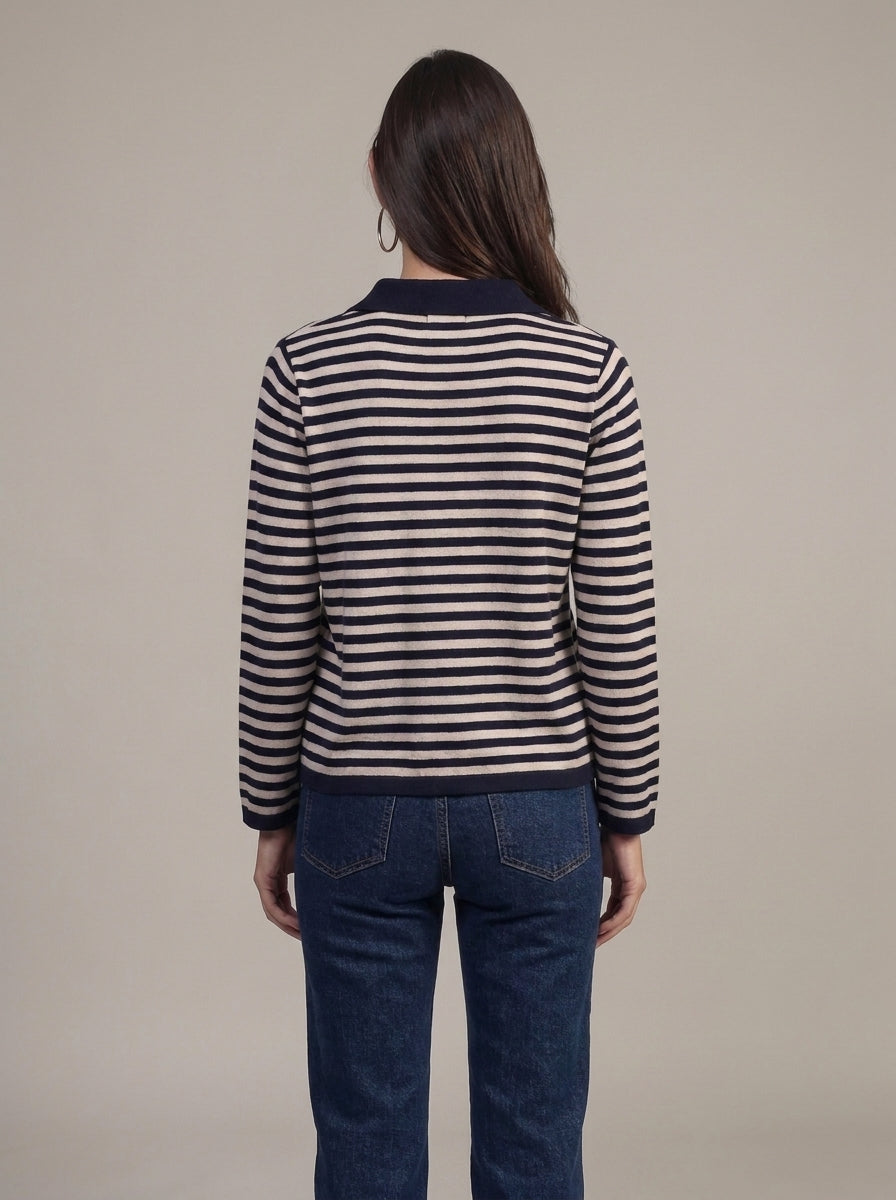Maglia a righe con colletto - pu177 - OPERA