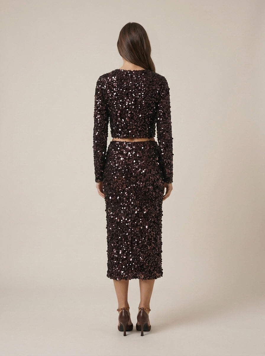Maglia paillettes - w26m029 - MOTEL