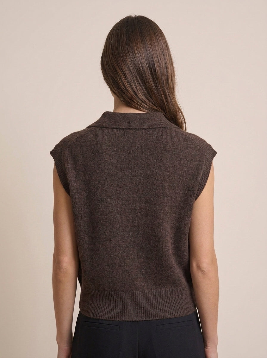 Maglia senza maniche con colletto  - i26/wl7087 - MOTEL