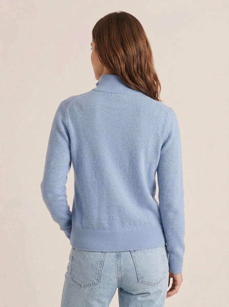 Maglia in pura lana collo alto e zip - i26/wl12280 - MOTEL