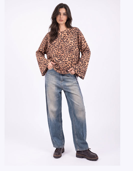 Jeans barrel de línea moderna - noemi-blu-ai26 - TENSIONE IN